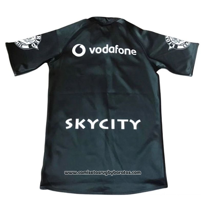 Camiseta Nueva Zelandia Warriors Rugby 2011 Retro Negro